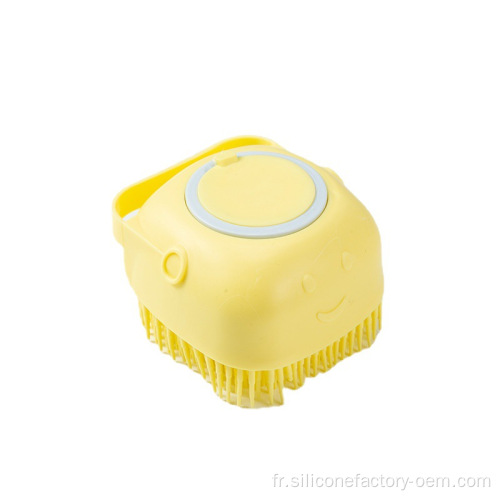 Silicone chien chat baignoire de massage de massage brosse de nettoyage